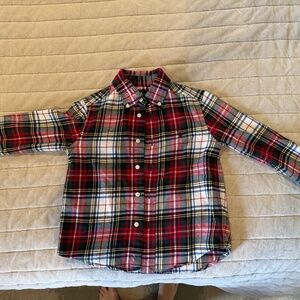 Ralph Lauren long sleeved plaid Christmas holiday shirt